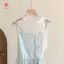 MJnmc Trắng Ren Lưới Thắt Lưng Cho Nữ Mùa Hè Có Thể Điều Chỉnh Rỗng Ra Thêu Dây Xích Thời Trang Nữ Đảng Trang Phục Mới