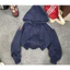 Áo Khoác Nỉ Hoodie Croptop 3 Sọc Form Rộng Khóa Kéo Nữ Dày Dặn Phong Cách Hàn Quốc HIYU 66 STORE