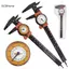 GCDHome 0-150MM 0-6 "Đánh Dấu Vernier Caliper Có Đồng Hồ Nhựa Vernier Caliper Có Hộp Bảo Quản Dụng Cụ Có Độ Chính Xác Cao HOT