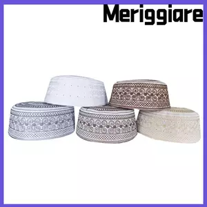 Mũ MERIGGIARE Ấn Độ, Mũ Hồi Giáo Ả Rập Saudi, Mũ Turban Hồi Giáo Thoải Mái Thoáng Khí Thời Trang Cho Nam