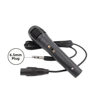 Mic giọng hát NOOKSTORY, Micrô năng động màu đen có dây, Ống giọng nói 3,5 / 6,35mm chuyên nghiệp Ghi âm Karaoke tích hợp