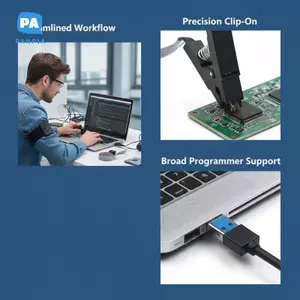CH341A 24 25 Series EEPROM Flash BIOS Mô-đun lập trình USB + Kẹp kiểm tra SOIC8 SOP8 cho EEPROM 93CXX / 25CXX / 24CXX VN
