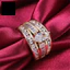 Một thế giới| Thời Trang Nữ Cubic Zirconia Kẻ Sọc Cưới Đính Hôn Nhẫn Trang Sức