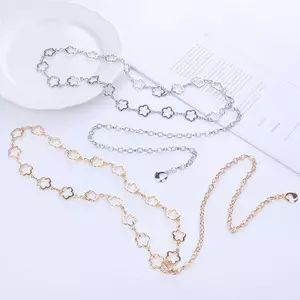 Dây đeo thắt lưng hoa rỗng bằng kim loại thời trang dành cho nữ Váy áo sơ mi Bộ đồ trang trí Thắt lưng Dây chuyền cơ thể VN