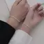 2 Vòng tay tinh tế thời trang đơn giản dành cho cặp đôi Unisex Vòng tay trái tim cảm giác cao cấp Phụ kiện trang sức Quà tặng Valentines VN