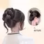 TMOY Mới Tổng Hợp Tóc Bun Chignon Lộn Xộn Bun Móng Vuốt Kẹp Trong Tóc Lông Tơ Xoăn Đuôi Ngựa Phần Mở Rộng Tóc Cho Nữ TMOY