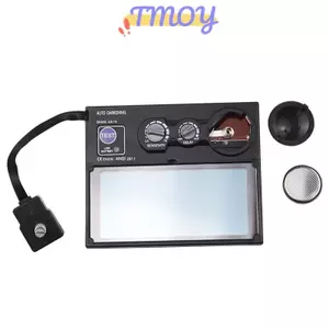 TMOY Auto Solar Darkening TIG Mũ bảo hiểm hàn TIG Mặt nạ ống kính Kính Bộ lọc tự động ĐỒNG HỒ