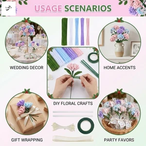 Bộ hoa nhân tạo DIY để trang trí tiệc cưới