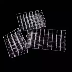 VFZ 24 / 36 / 40 Giá đỡ Lipsti Giá đỡ trưng bày mỹ phẩm Hộp đựng trang điểm Acrylic Louislifecool