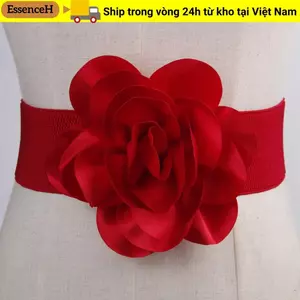Thắt lưng đàn hồi rộng ESSENCEH Dây thắt lưng thông thường cổ điển thời trang