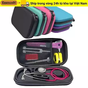 Gói thiết bị y tế ESSENCEH, Ống nghe chống sốc EVA, Túi dây kéo cứng công suất lớn có khóa kéo tại nhà