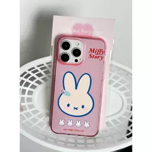 Thỏ bông tai xanh Ứng dụng iPhone 1716 promax trường hợp iPhone 15P mới 14/11/12/13
