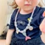 FEDAOG Vòng Cổ Tay Dây Xích Nhẫn, Phong Cách Ngọt Ngào Đính Hạt Mặt Dây Chuyền Vòng Cổ Vòng Tay Bộ Bông Tai, Xu Hướng Vỏ Biển Đính Hạt Công Chúa Trang Sức Bộ Trang Phục
