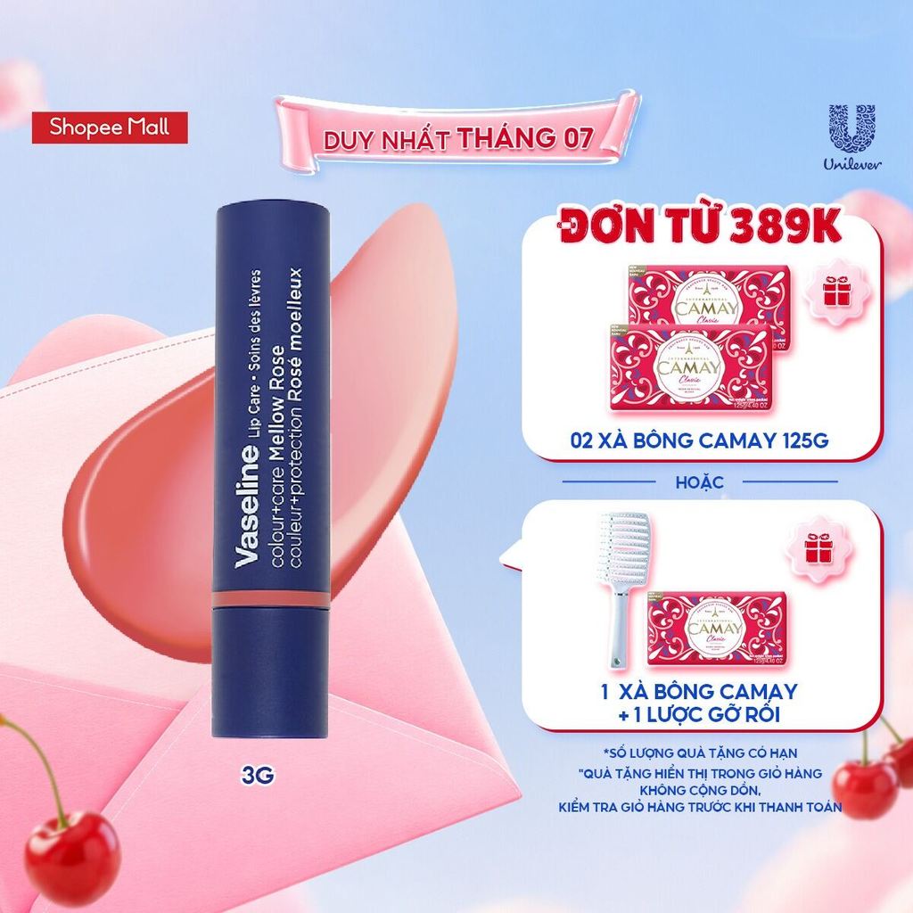 Son dưỡng Vaseline Colour +Care Mellow Rose 3g