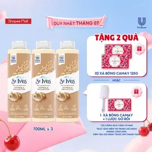 Combo 3 chai sữa tắm St.Ives Yến mạch và bơ 700ml