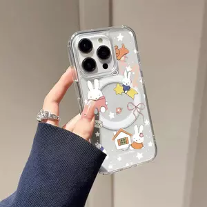 Ngôi nhà đáng yêu Thích hợp iPhone 16p17 trường hợp điện thoại 15 hút 1411/mới 1213