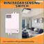 Công tắc cảm biến chuyển động Radar vi sóng Mini 5,8 GHz AC85-265V Công tắc cảm biến cơ thể con người thông minh Công tắc đèn chuyển động