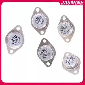 JASMINE 5 chiếc 2N3055 NPN AF Amp Bộ chuyển đổi nguồn âm thanh 15A 100V JASMINE