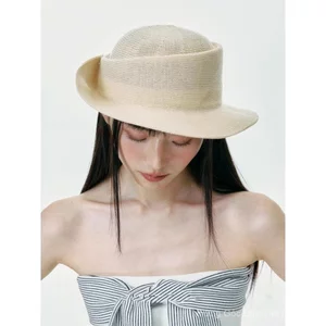 Mũ trùm đầu phong cách Pháp thời trang dành cho nữ Du lịch mùa hè thoáng khí Mũ cưỡi ngựa thanh lịch Mũ chống nắng