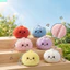 Móc khóa Squishy sang trọng QEARY, Buns hấp mềm mại Buns Squishy Móc khóa, Buns hấp mô phỏng mới Buns hấp sang trọng Phụ kiện túi móc khóa hấp dễ thương