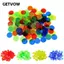 GETVOW 100 Cái Montessori Bingo Chips, Chip đếm tròn nhẹ đầy màu sắc, Tài nguyên học tập toán học trong suốt bằng nhựa Học Montessori