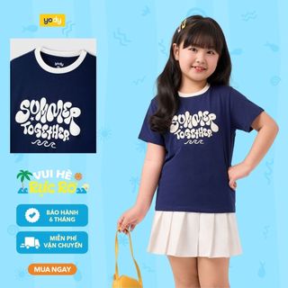 [DREAM TEAM] Áo thun phông gia đình ba mẹ bé YODY Summer Together vải mềm mại, thoáng mát KCTS26S006