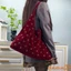 Túi đeo vai có lỗ đinh tán dành cho nữ Da lộn Slouchy Túi đeo nách đi lại hàng ngày
