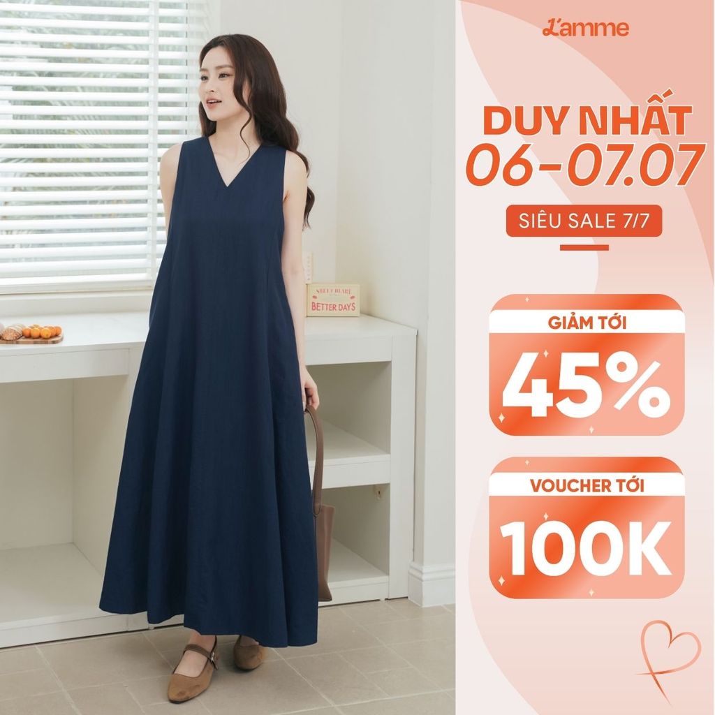 Váy bầu mùa hè, dáng suông Dilly Dress chất liệu rayon cao cấp mềm mát hợp mọi outfit đi làm, đi chơi BY L'AMME