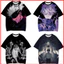 Jujutsu Kaisen Anime Áo Thun Nữ Tay Ngắn Top Unisex Cosplay Gojo Satoru Tee Thời Trang 3D Áo Sơ Mi Plus Kích Thước