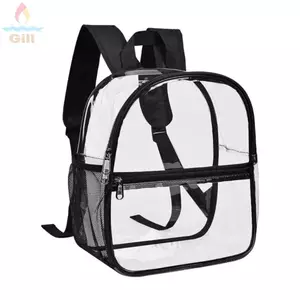 Ba lô PVC trong suốt GILL, Túi thạch chống thấm nước cỡ nhỏ, Ba lô lưu trữ đơn giản Túi Messenger đi học