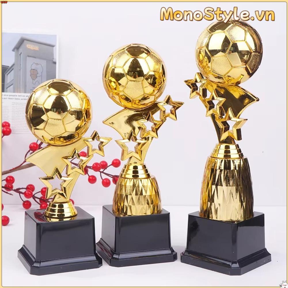 MONOSTYLE Quả bóng vàng Cúp, Giải thưởng người chơi xuất sắc Cuộc thi bóng đá Cốc nhỏ, Mẫu thủ công Quà lưu niệm Người chiến thắng bằng nhựa Giải thưởng Cúp Đồ chơi Trường học Cung cấp phần thưởng