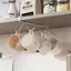 Ziyulinyuk 4 / 6 Móc Cốc Cà Phê Cốc Đựng Bằng Thép Không Gỉ Móc Bảo Quản Tủ Bếp Đa Năng Không Đục Lỗ Ra VN