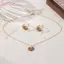 HFSHY Hợp Kim Kẽm Hoa Bộ Trang Sức Nữ Sơn Boho Nelace Bông Tai Cho Đám Cưới Kỷ Niệm Lãng Mạn Quà Tặng VN