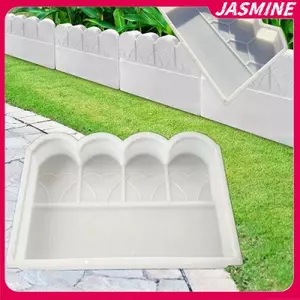 JASMINE Vườn Edging Hàng Rào Khuôn Bê Tông Có Thể Tái Sử Dụng DIY Vườn Bri Khuôn Cho Cá Ao Bayard Sân Vườn Trang Trí JASMINE