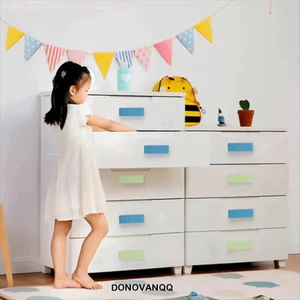 Tay cầm kéo nội thất DONOVANQQ, Tay nắm cửa tủ quần áo một lỗ đầy màu sắc, Tay cầm an toàn Kích thước tiêu chuẩn Gỗ nguyên khối Cạnh tròn Tay cầm ngăn kéo Trang trí nội thất