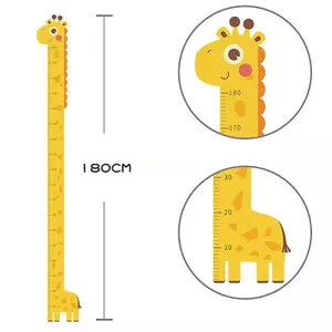 Ziyulinyuk 1 Động Vật Hoạt Hình Đo Chiều Cao Tường Stier Hươu Cao Cổ Tường Sti Trẻ Em Thước Tăng Trưởng Biểu Đồ Tăng Trưởng Cho Trẻ Em Phòng Ngủ Bé Mầm Non VN