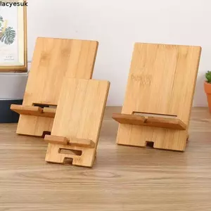 Giá đỡ điện thoại bằng gỗ LACYESUK, Giá đỡ điện thoại tre bằng gỗ nguyên khối di động, Giá đỡ máy tính bảng đa năng có thể tháo rời đa năng sáng tạo Sử dụng đầu giường