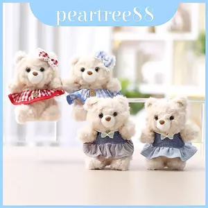 Bức tượng gấu sang trọng nhỏ có vải mềm cho quà tặng đám cưới và phụ kiện móc khóa