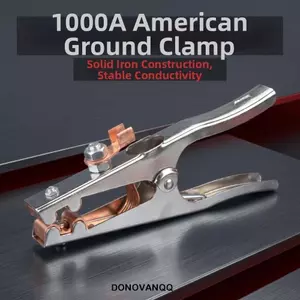 Giá đỡ điện cực thợ hàn DONOVANQQ, Kẹp cáp nối đất bằng đồng 300A 500 A 800A 1000A, Phụ kiện máy hàn bạc chuyên nghiệp bền bỉ Công cụ hàn điện cực