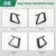 4 Đen Đen Đen Khăn Trải Bàn Kẹp Khăn Trải Bàn Cố Định Kẹp 5X4cm Khăn Trải Bàn Kẹp Cho Tiệc Buffet / Thịt Nướng / Tiệc Sân Vườn