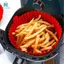 Phụ Kiện Nồi Chiên Không Khí Có Thể Tái Sử Dụng Giỏ Silicon Airfryer Lò Nướng Khay Nướng Cho Khuôn Gà Chiên Màu Xanh
