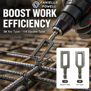 Công cụ xoắn dây FANIELLAPOWELL, Thép hợp kim 1 / 4 "Hex Shank Drill Wire Twister, Công cụ dây buộc cốt thép hạng nặng bền bỉ để buộc và xây dựng cốt thép