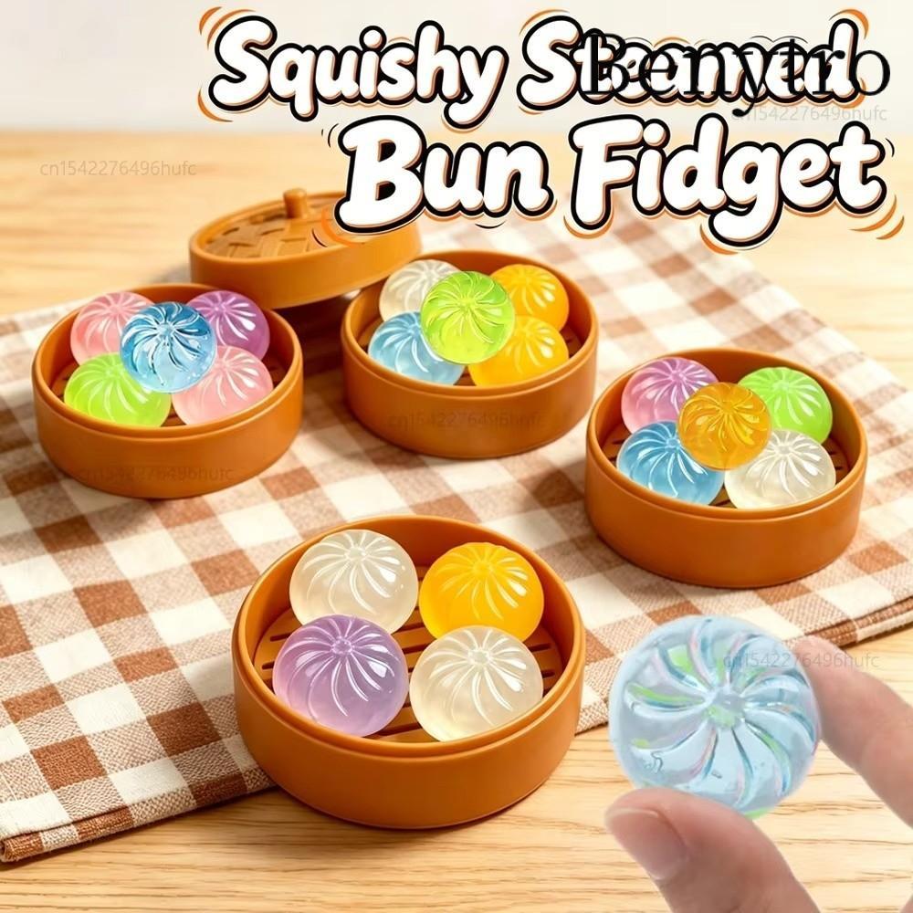 BENYTRO 1 / 5 Chiếc Đồ Chơi Bánh Bao Squishy, Có Thể Bóp Được Với Đồ Chơi Cảm Giác Fidget Hấp, Quà Tặng Mini Squeezable Bộ Đồ Chơi Dành Cho Người Lớn