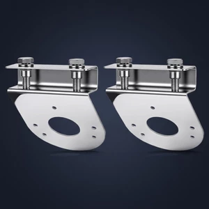 2 Miếng Giá Đỡ Ánh Sáng Bằng Thép Không Gỉ Chịu Lực Gắn Giá Đỡ Có Kẹp Đèn Hỗ Trợ Kẹp Phần Cứng Khoan Trước