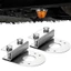 2 Miếng Giá Đỡ Ánh Sáng Bằng Thép Không Gỉ Chịu Lực Gắn Giá Đỡ Có Kẹp Đèn Hỗ Trợ Kẹp Phần Cứng Khoan Trước