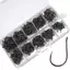 XUAN 100-500 Chiếc Móc Câu Bộ Thép Carbon Cao Sắc Nét Bền Gai Móc Cá Ro Thiết Bị Câu Bánh Răng Câu Phụ Kiện VN