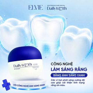 [COMBO 3 HỘP] Tinh Chất Hỗ Trợ Trắng Răng Daily Tooth Elvie (45g) - Hỗ trợ khử vàng làm trắng răng an toàn