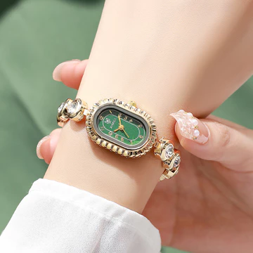 Đồng hồ đeo tay Doudou bán chạy mới niche đồng hồ nữ hình bầu dục tối giản đồng hồ nữ đồng hồ thạch anh