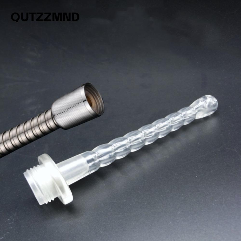 QUTZZMND Xịt cầm tay trong suốt Vòi hoa sen cầm tay không bắn tung tóe Vòi hoa sen Shattaf silicon