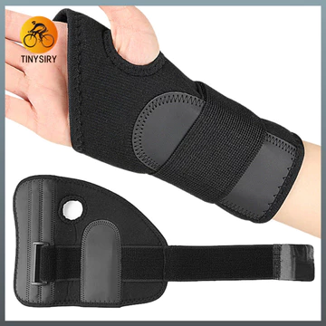 < Tinysiry > Nẹp cổ tay có dây đeo rộng Hỗ trợ cổ tay 1 Pc Đường hầm cổ tay có thể điều chỉnh Nẹp cổ Hỗ trợ nén Nẹp cho viêm gân Đau khớp cho nam giới